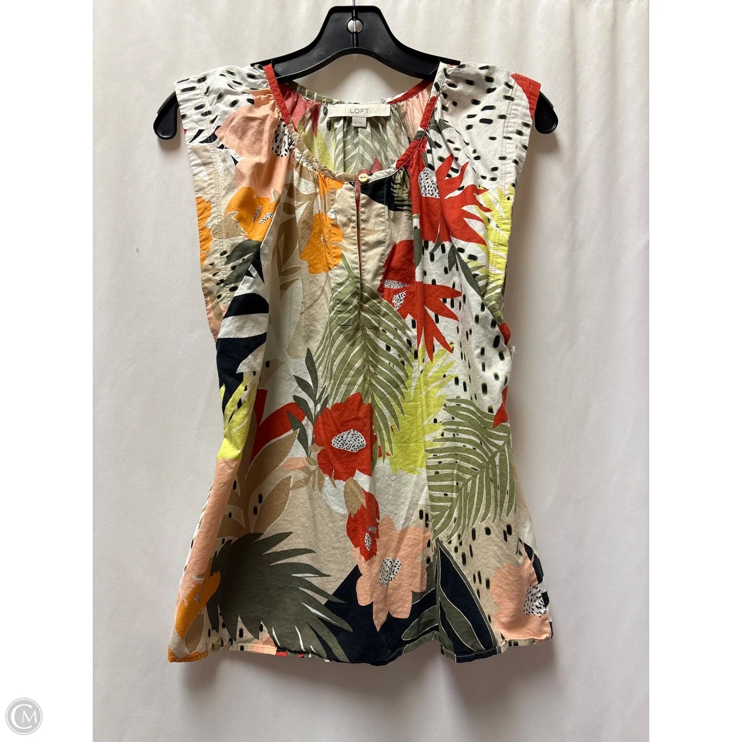 Top Sleeveless By Loft In Orange, Size: Xs