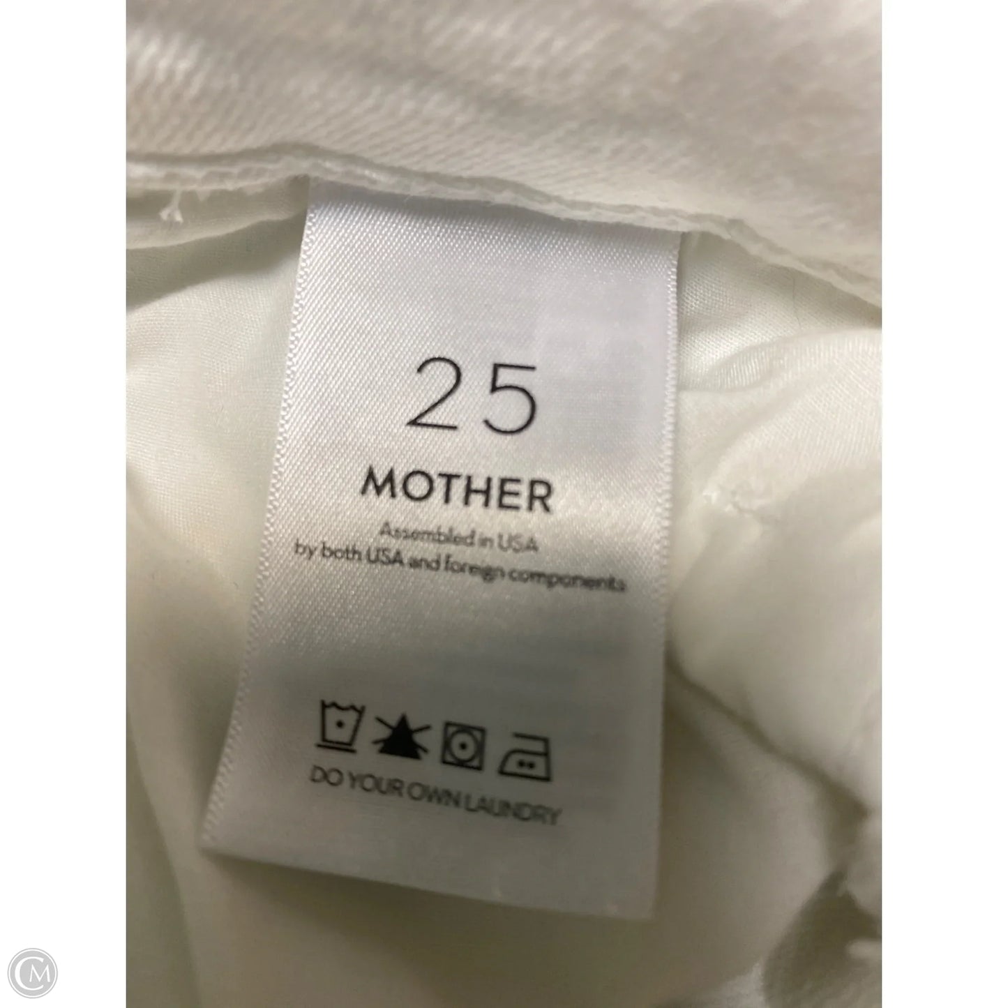 Jeans Skinny By Mother In White, Size: 2
