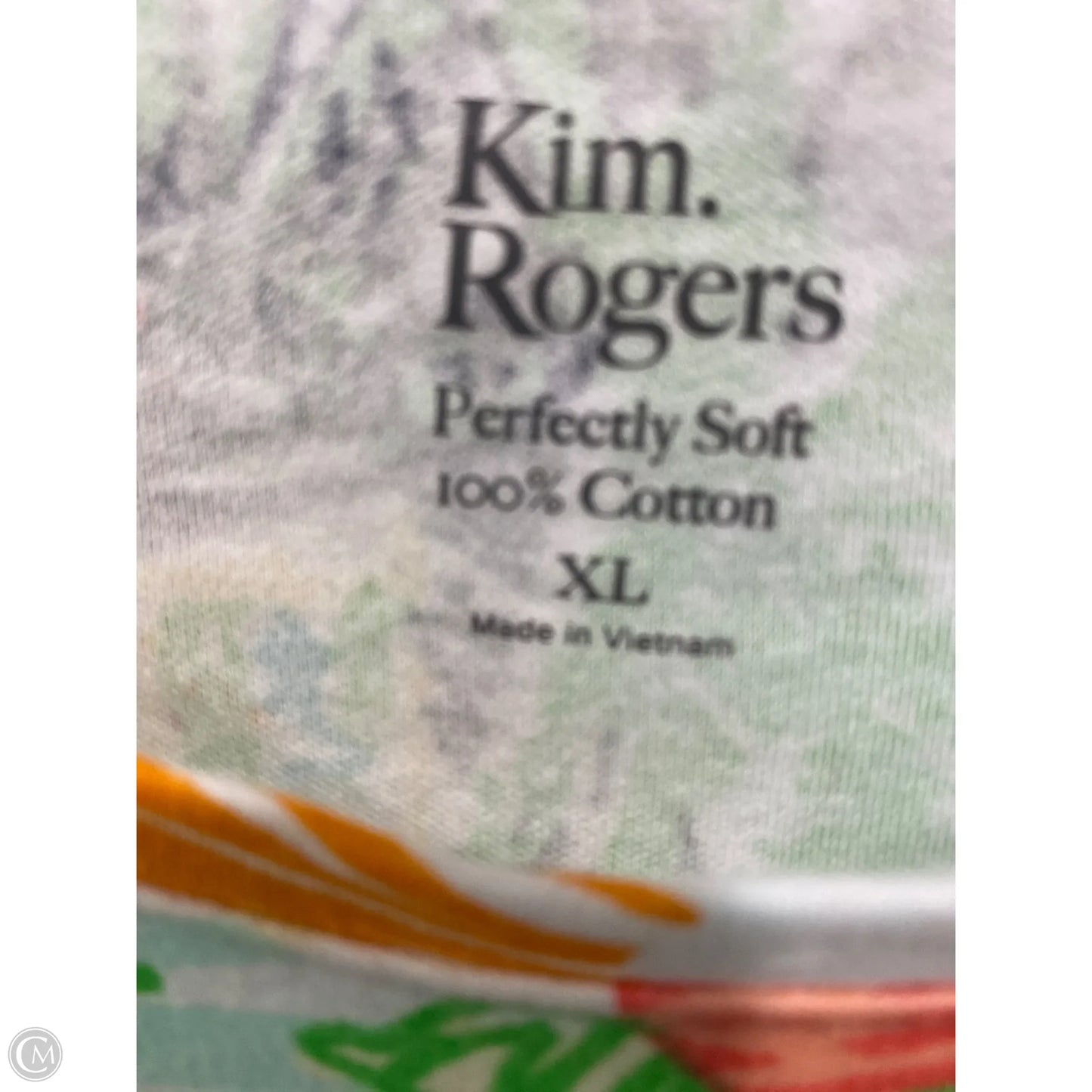 Top Short Sleeve By Kim Rogers In Yellow, Size: Xl