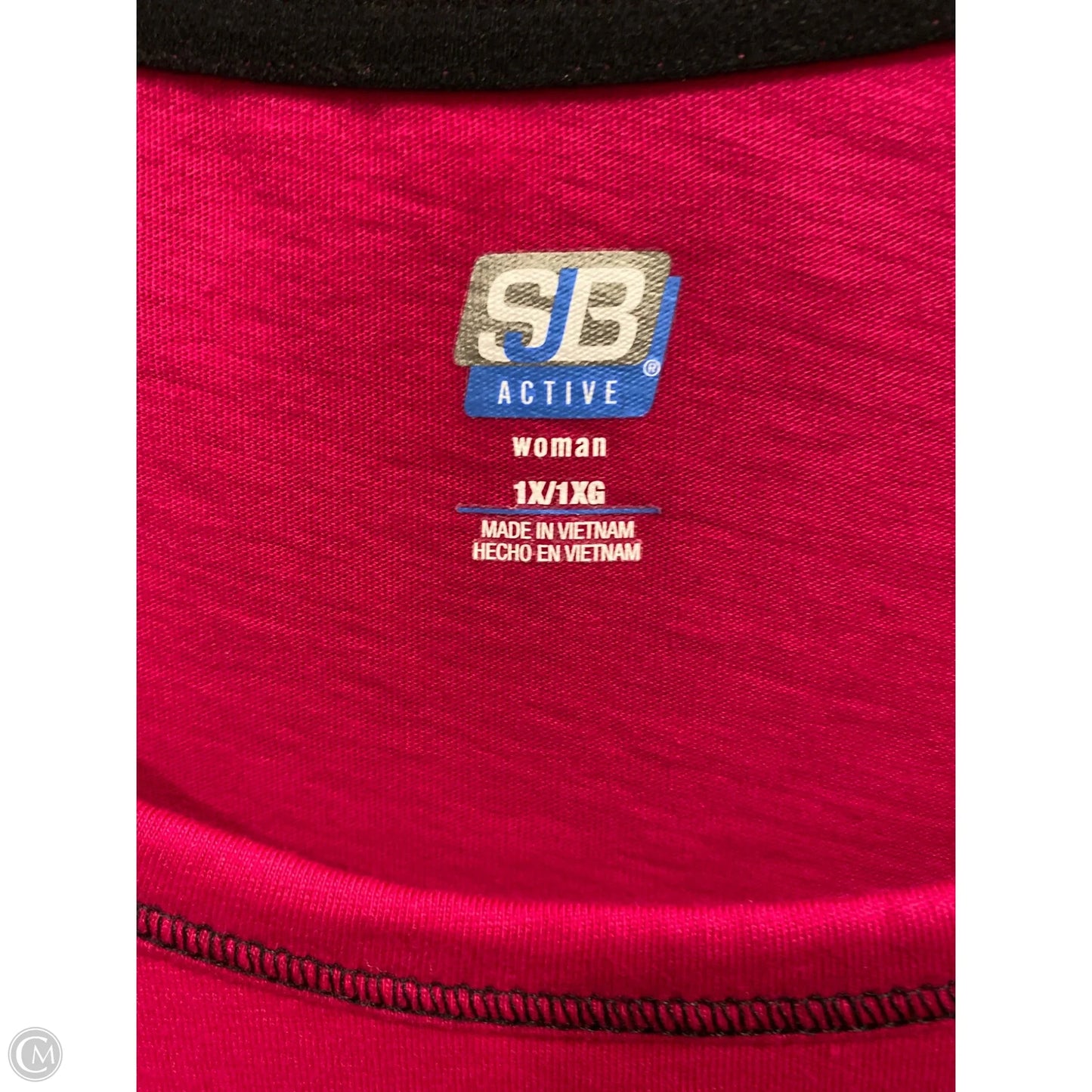 Top Short Sleeve By Clothes Mentor In Pink, Size: 1x