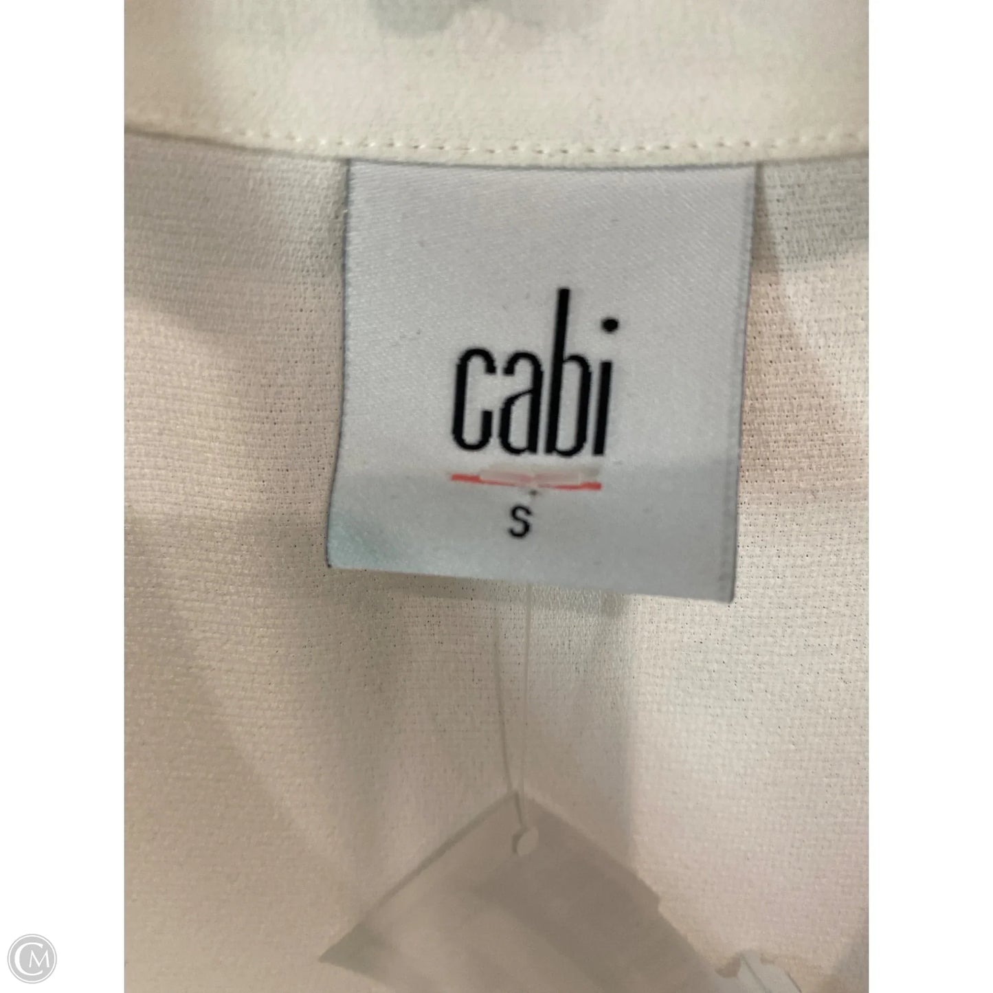 Top Sleeveless By Cabi In White, Size: S