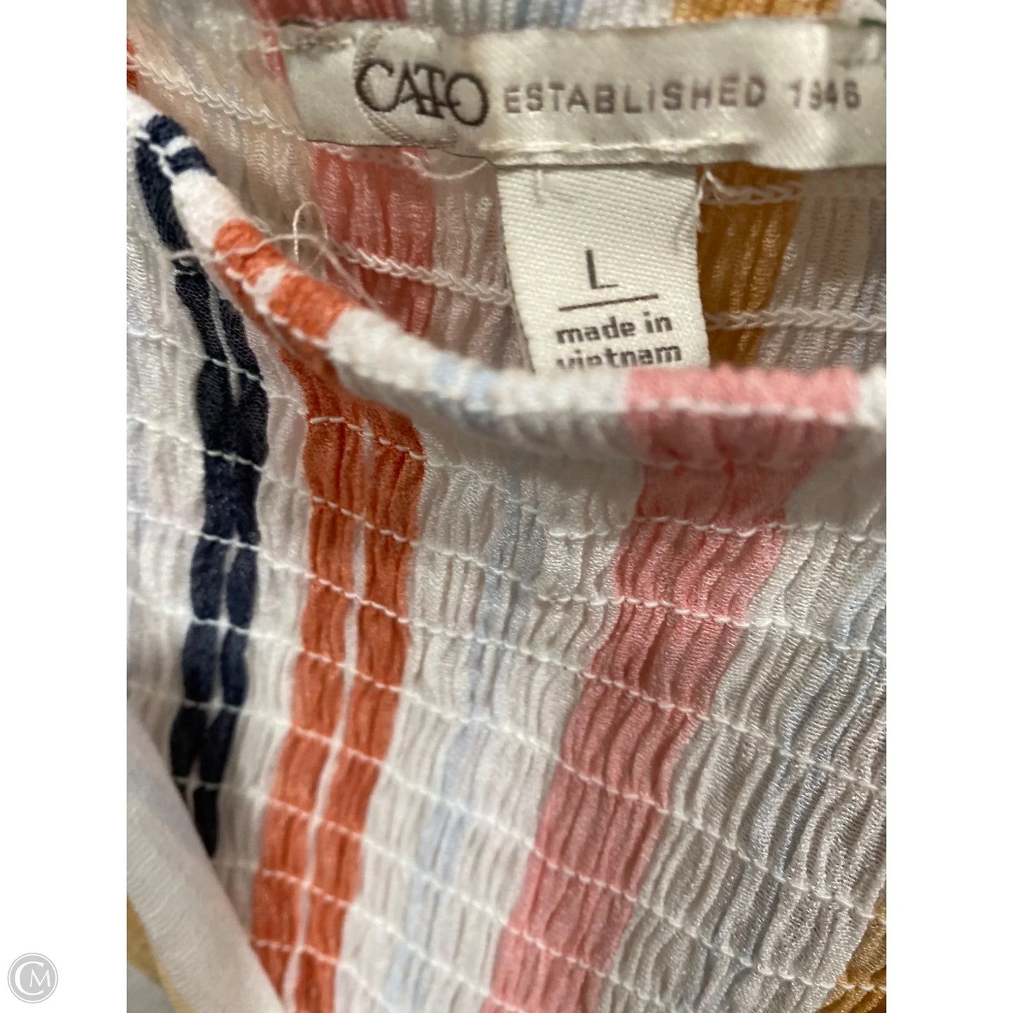 Top Long Sleeve By Cato In Pink, Size: L