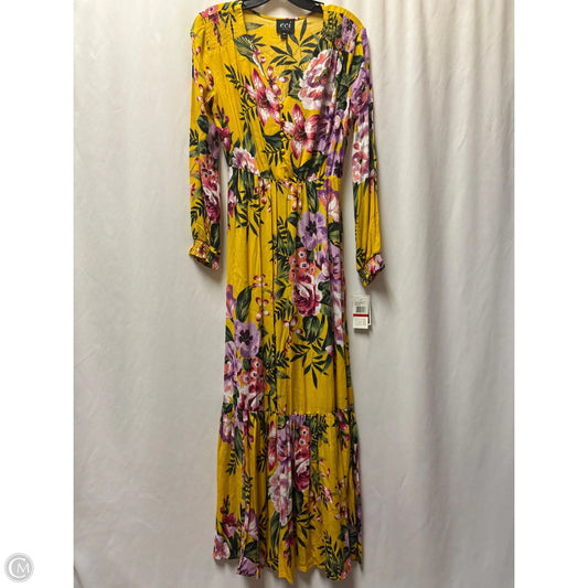 Dress Casual Maxi By Eci In Yellow, Size: Xs