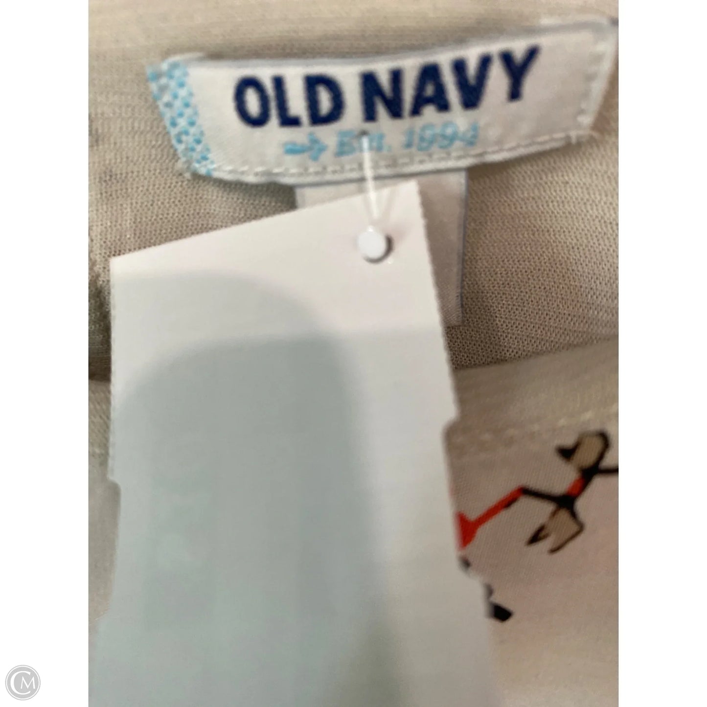 Dress Casual Midi By Old Navy In Beige, Size: L