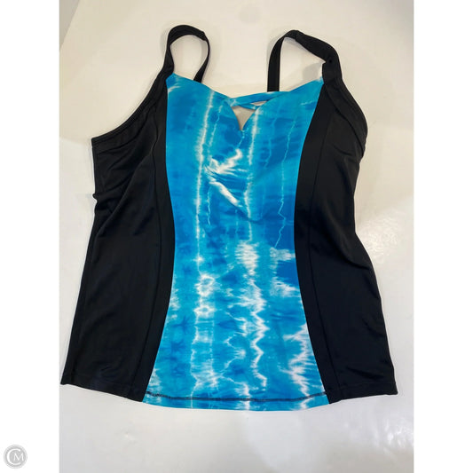 Swimsuit Top By Cache In Blue, Size: 18