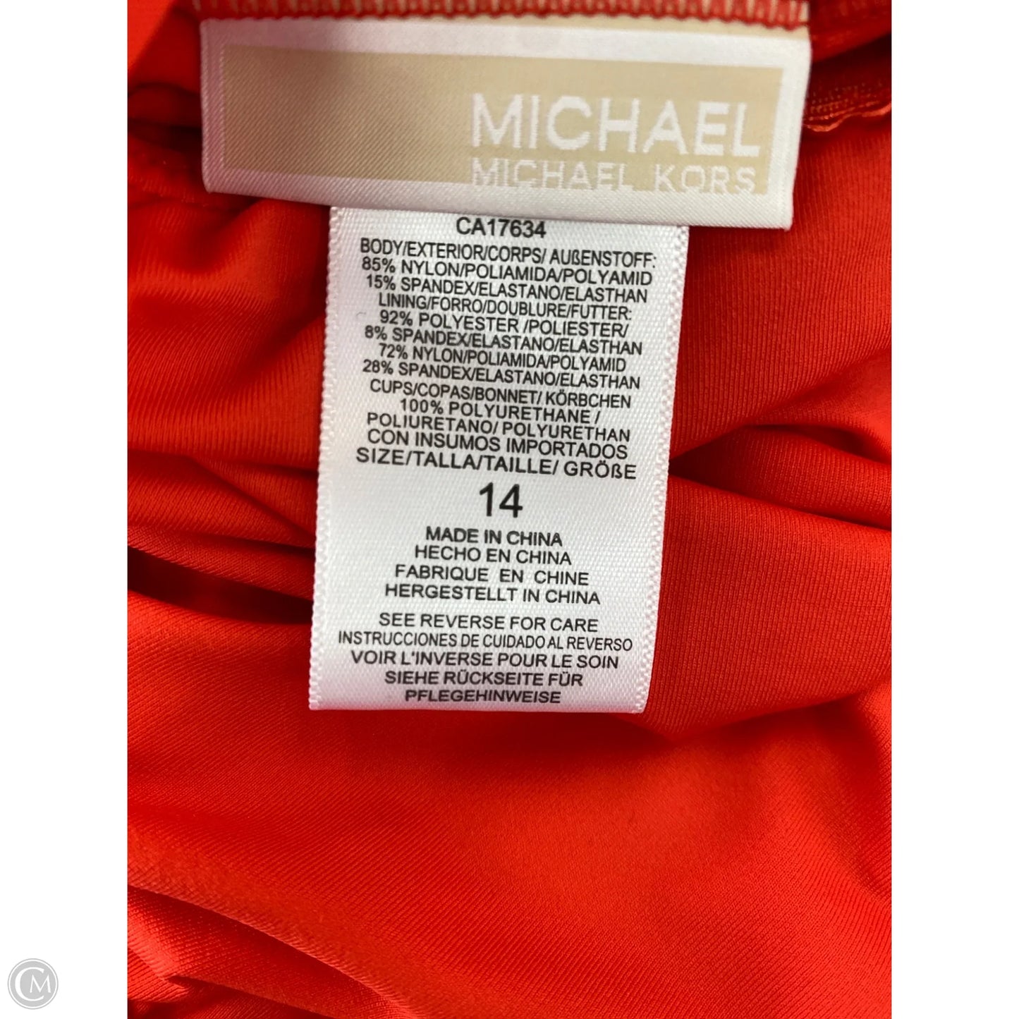 Swimsuit By Michael By Michael Kors In Red, Size: L