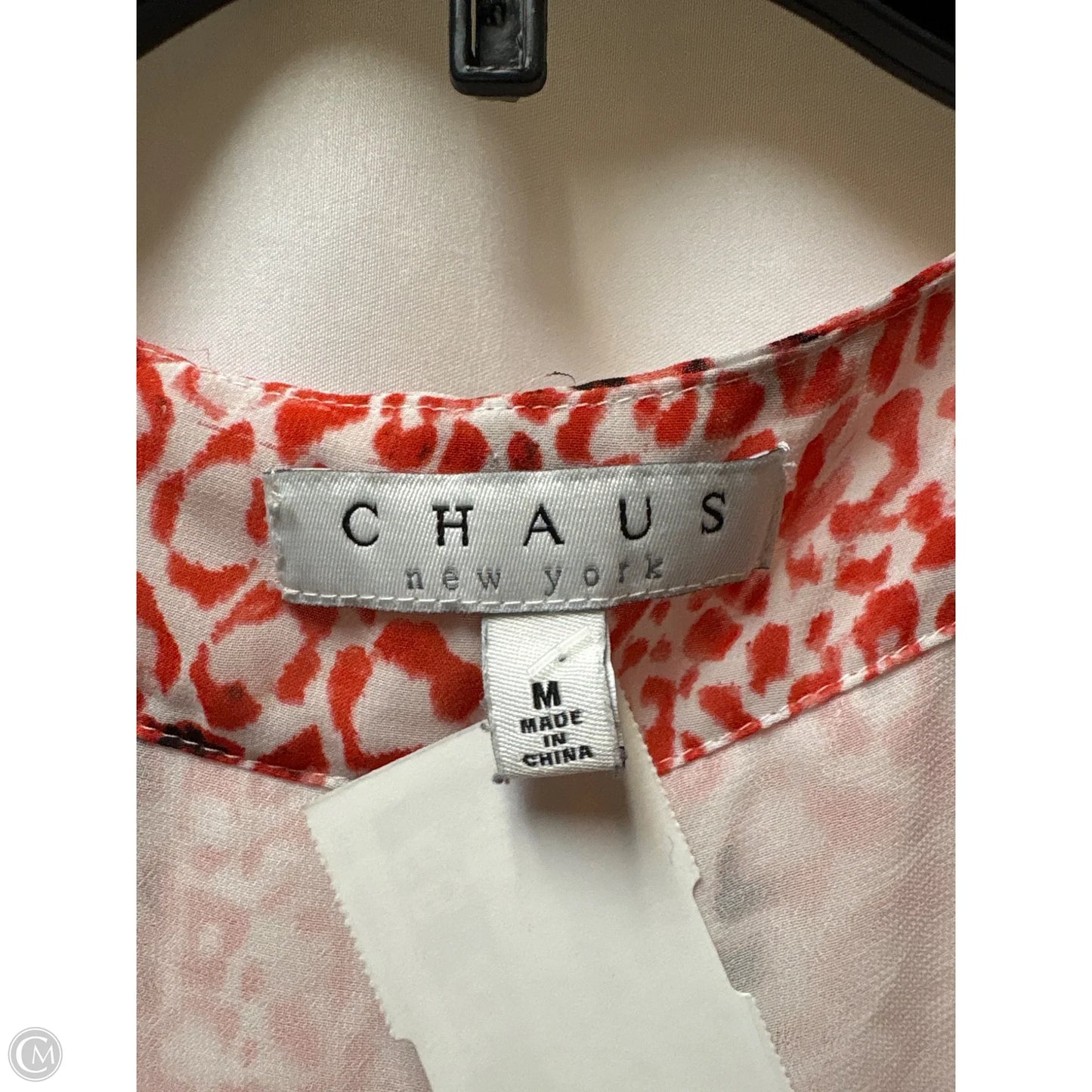 Top Sleeveless By Chaus In Red, Size: M