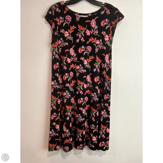 Dress Casual Midi By Loft In Black, Size: S