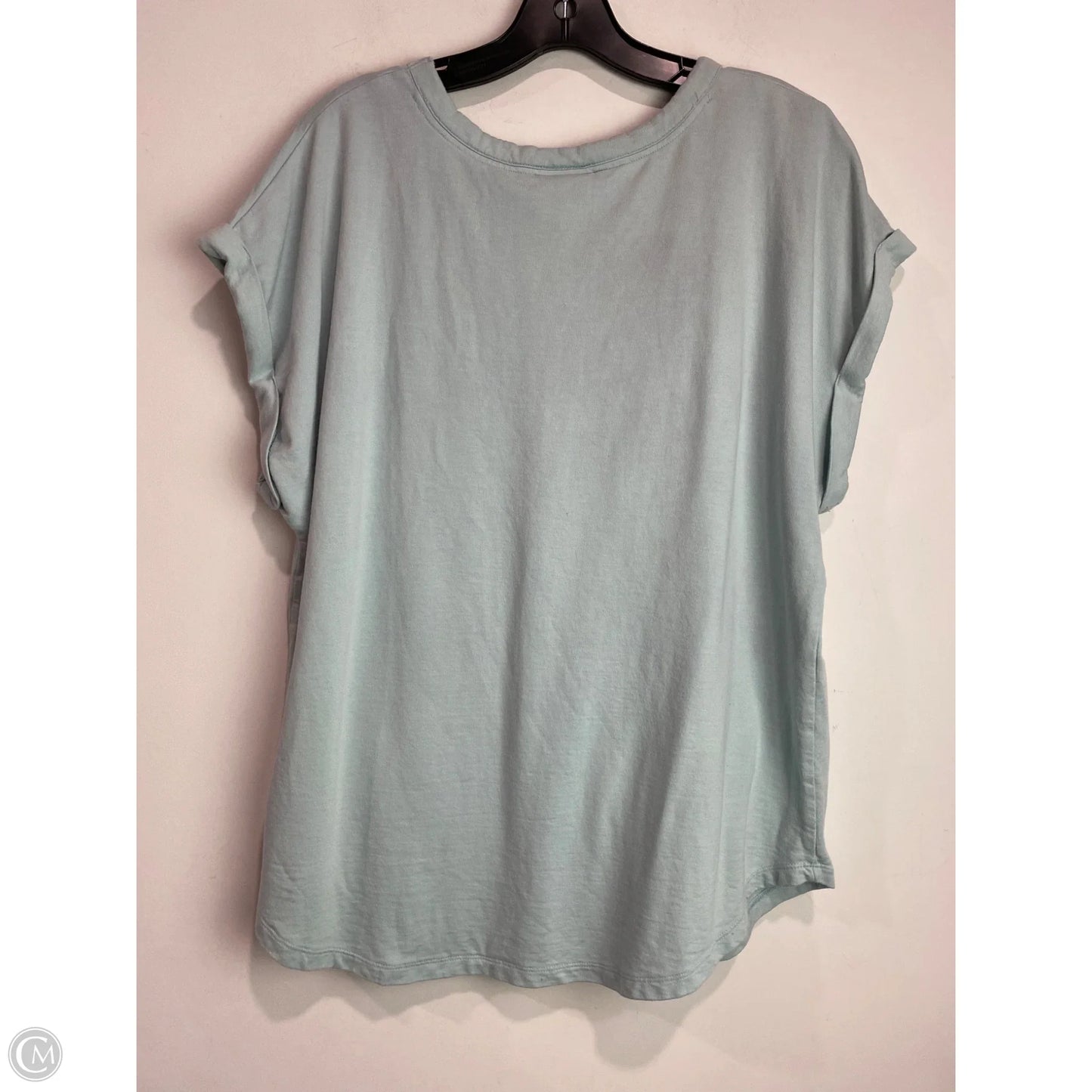 Top Short Sleeve By Ava & Viv In Green, Size: 1x