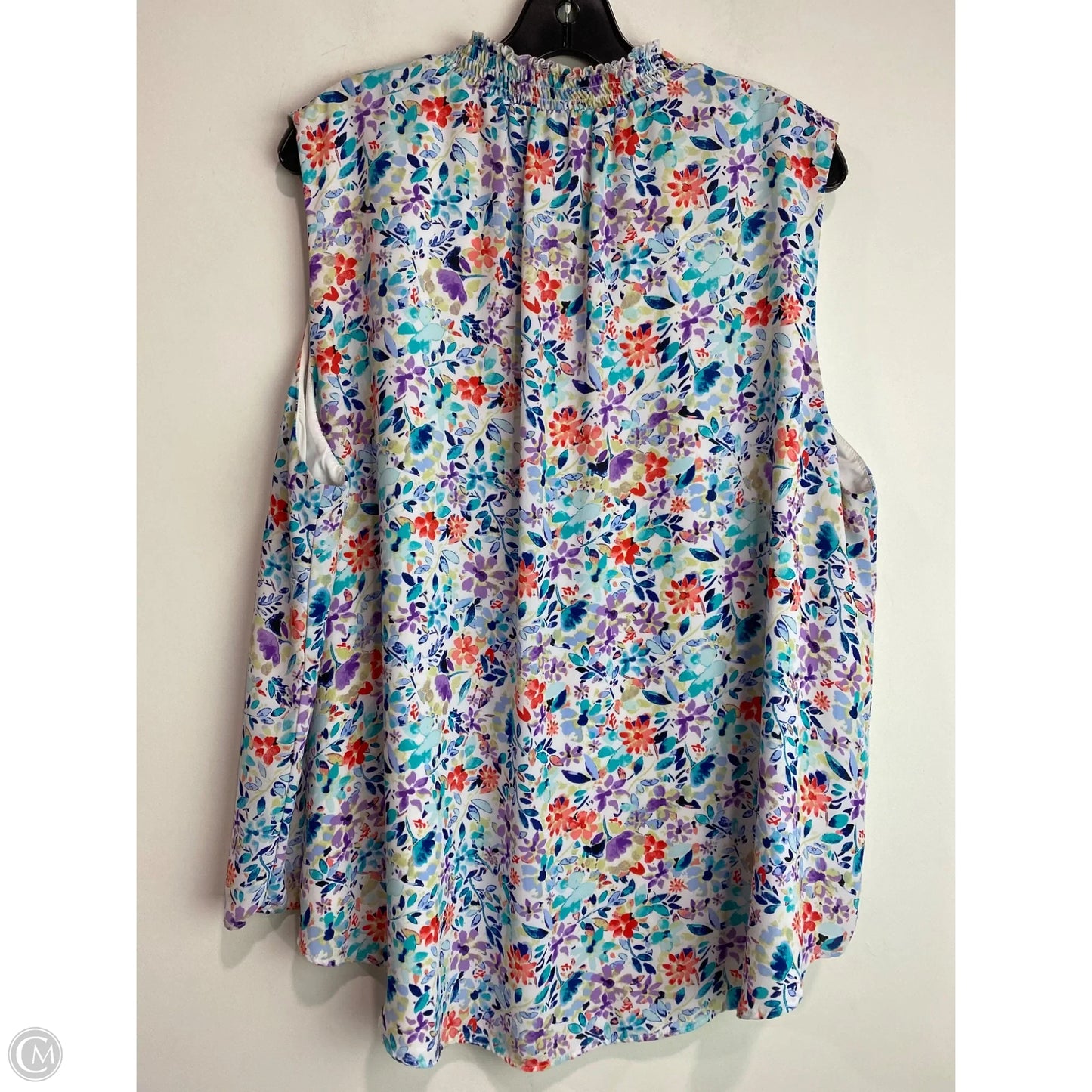 Top Sleeveless By Limited In Multi-colored, Size: 2x