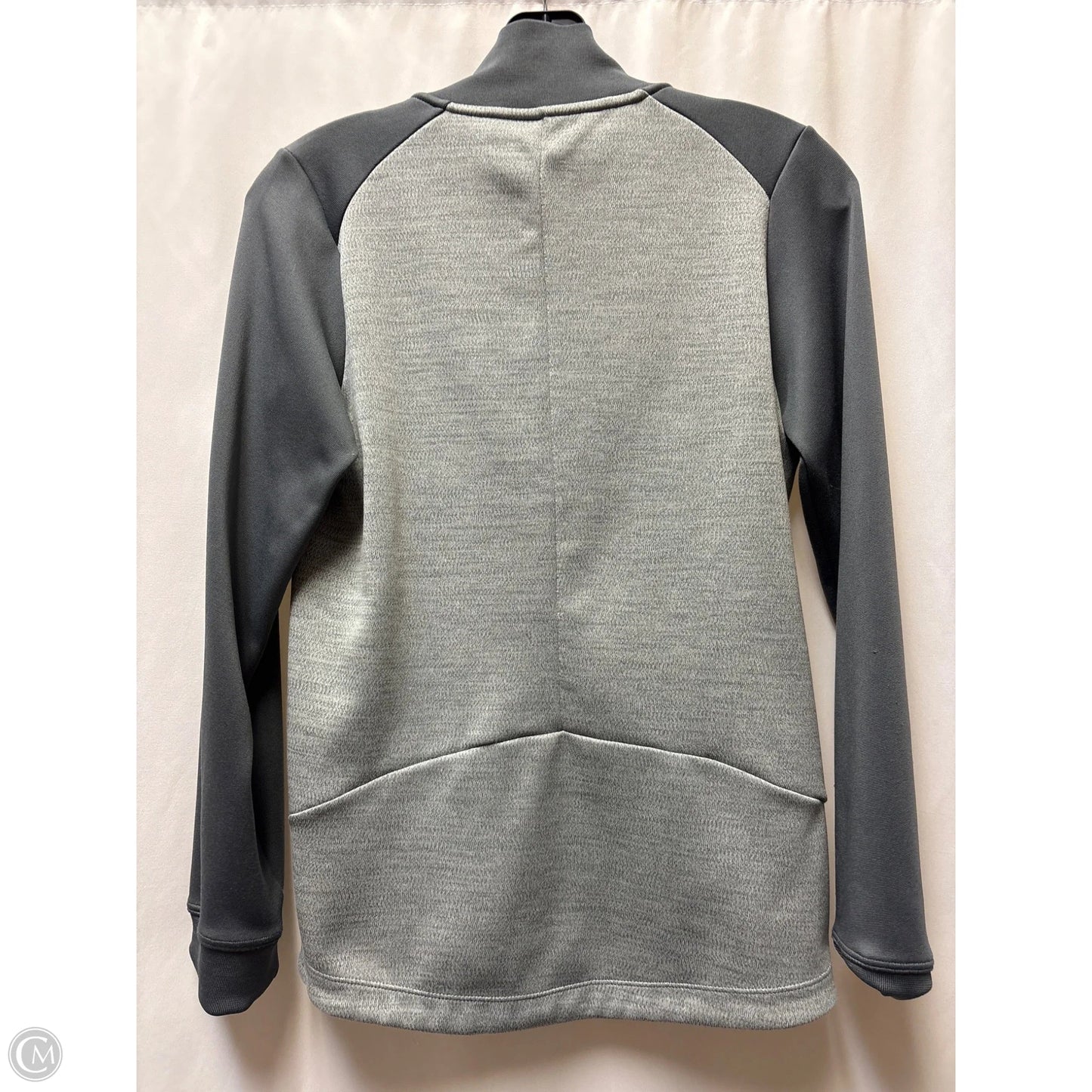 Athletic Jacket By Nike In Grey, Size: S