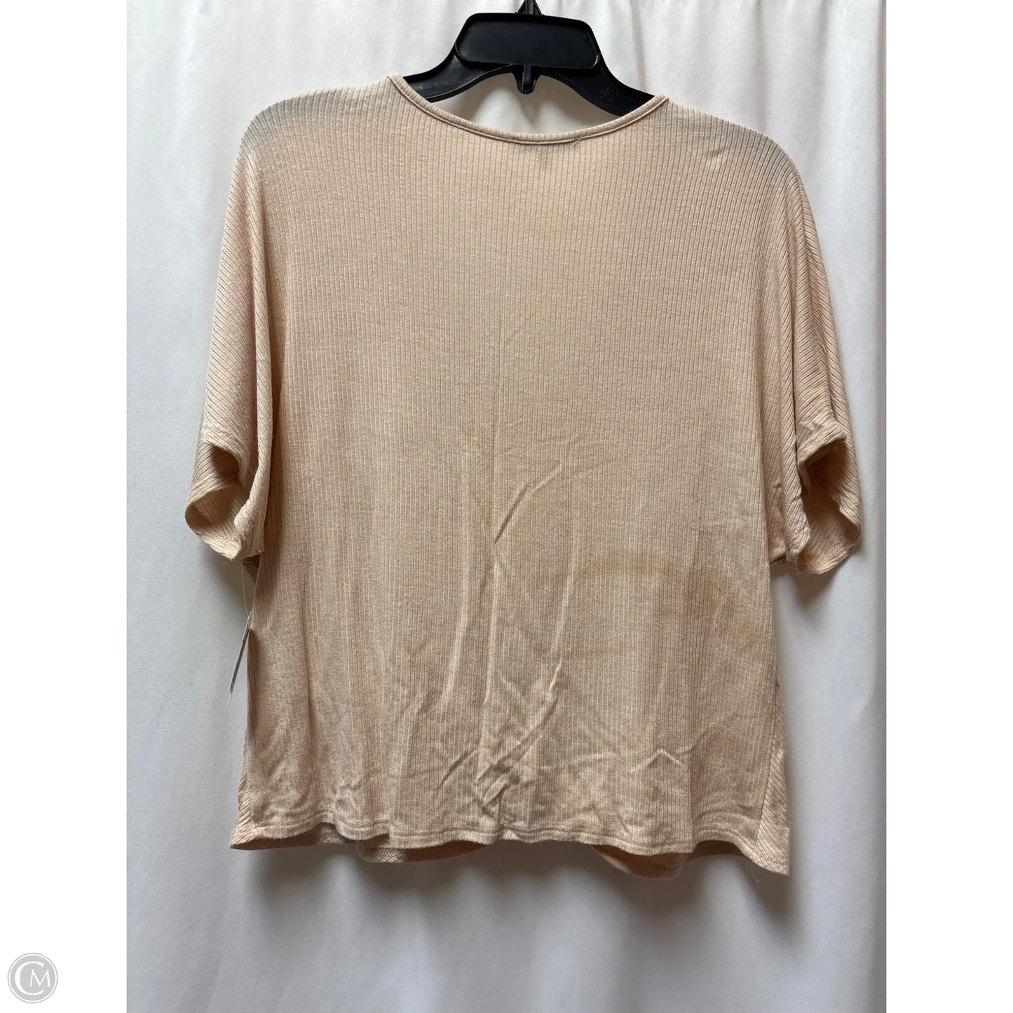 Top Short Sleeve By Cozy In Peach, Size: L