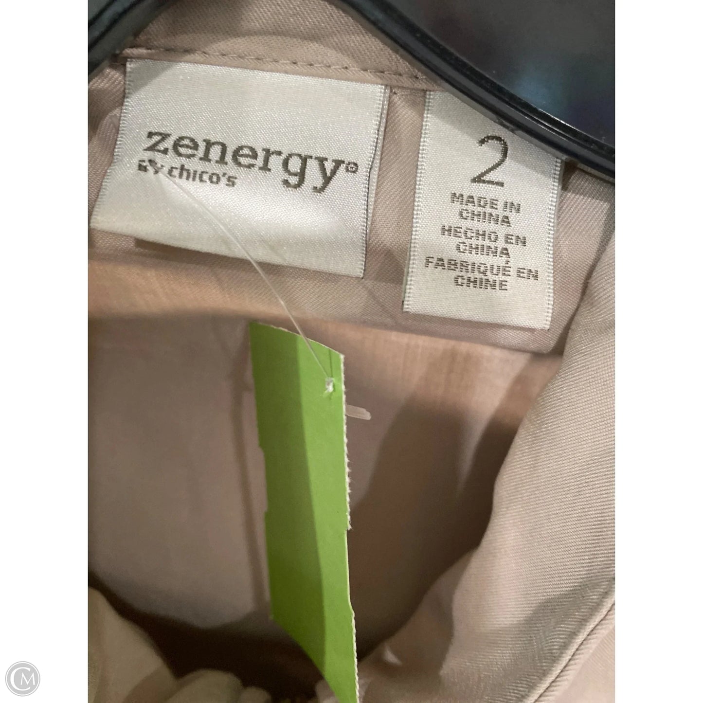 Jacket Utility By Chicos In Beige, Size: L