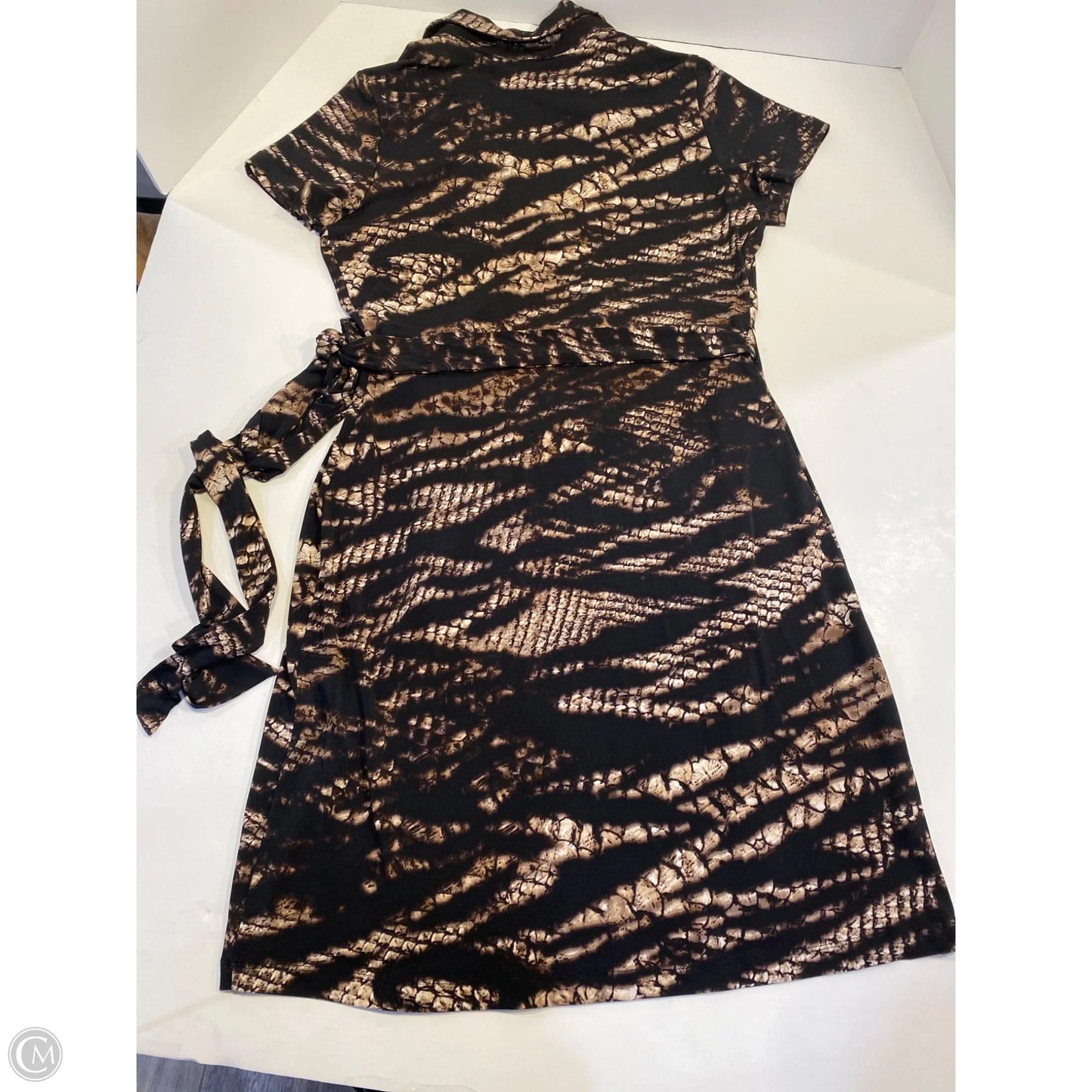 Dress Casual Midi By Calvin Klein In Black, Size: M