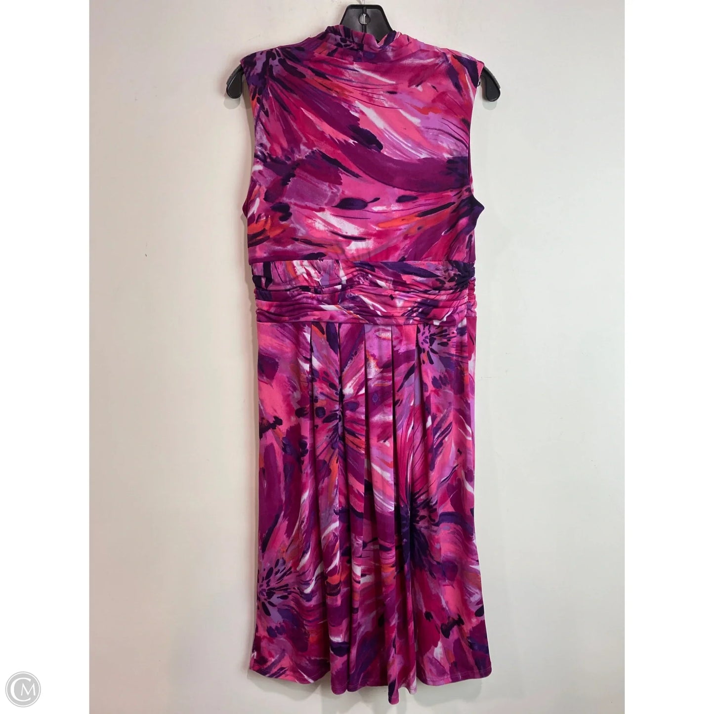 Dress Casual Midi By Studio 1 In Pink, Size: M