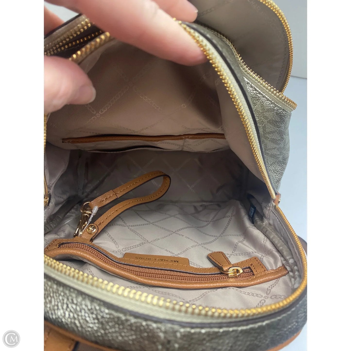 Backpack Designer By Michael Kors, Size: Large