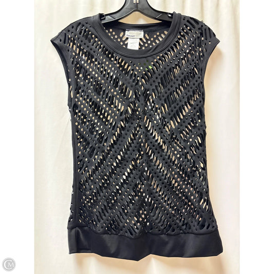 Swimsuit Top By Dkny In Black, Size: M