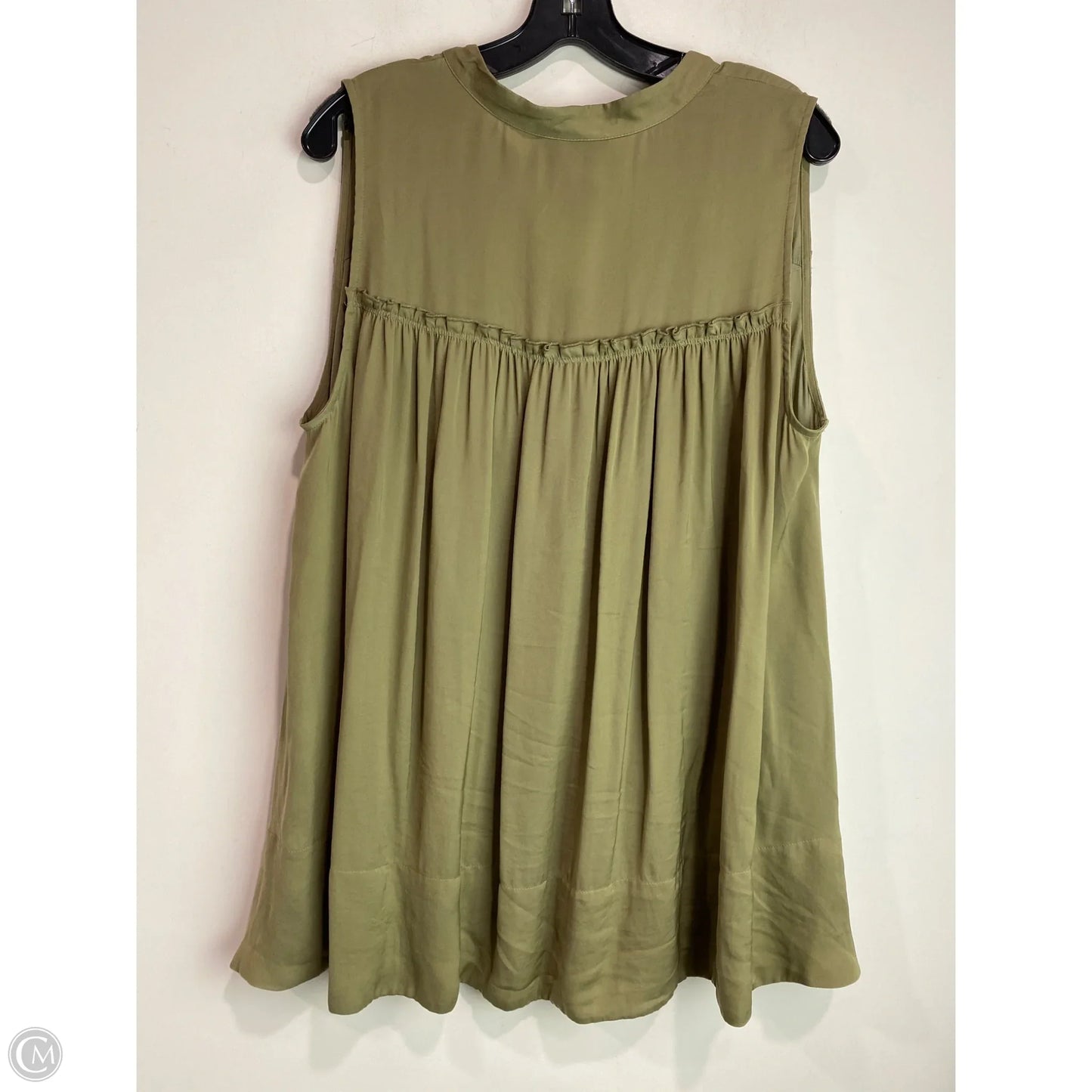 Top Sleeveless By Lane Bryant In Green, Size: 1x