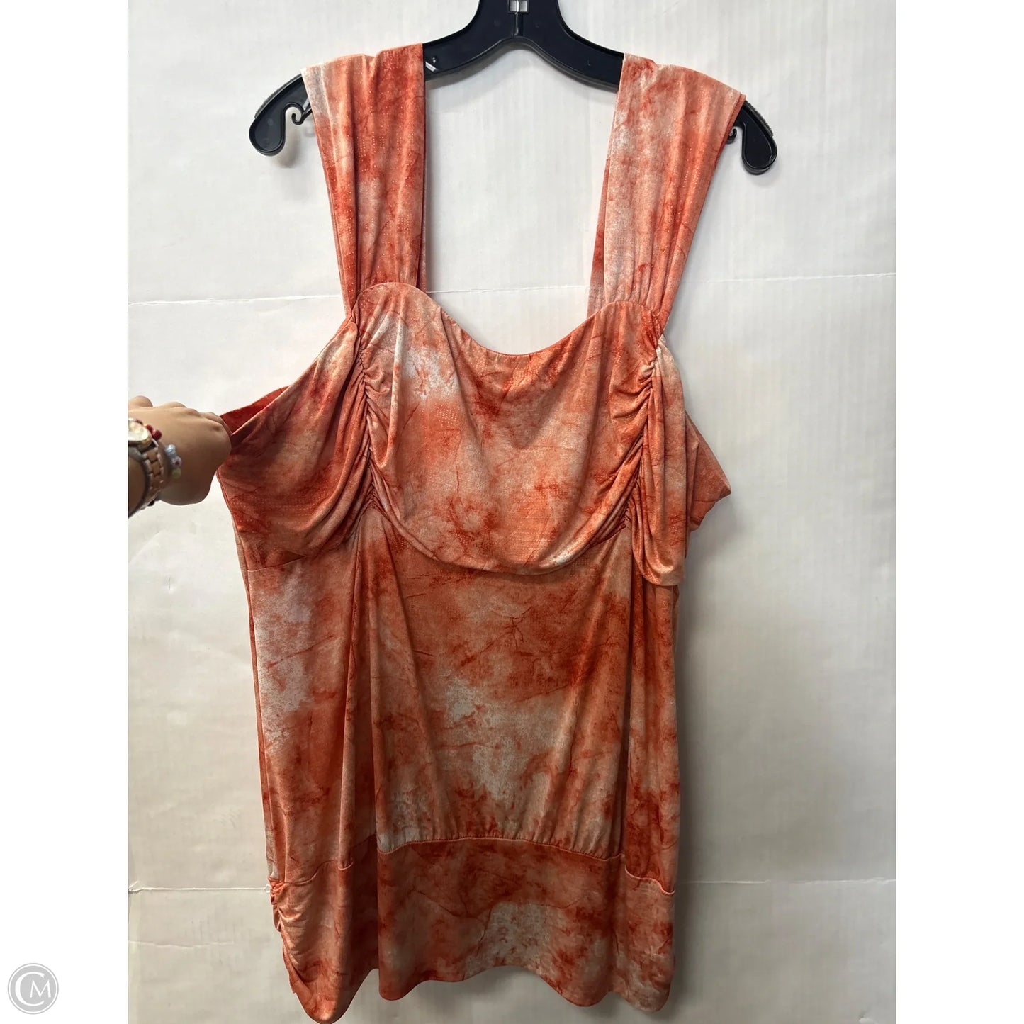 Top Sleeveless By Maurices In Orange, Size: 2x