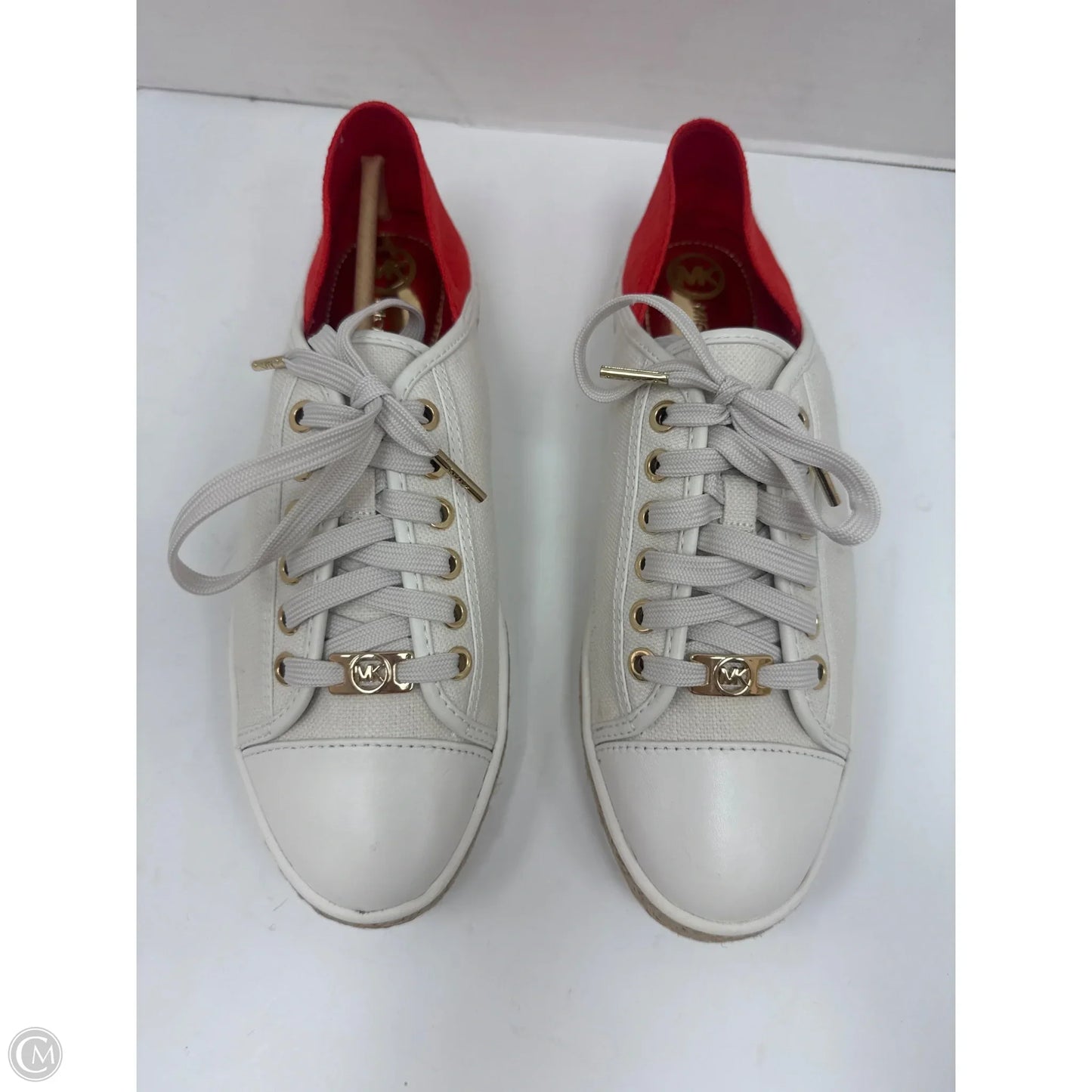 Shoes Designer By Michael Kors In White, Size: 8.5