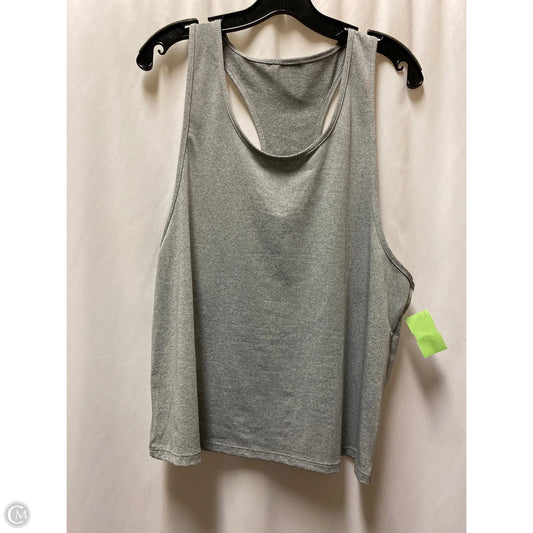 Athletic Tank Top By Shein In Grey, Size: L