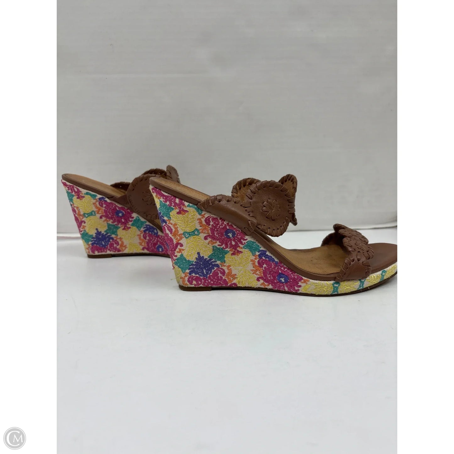 Sandals Heels Block By Jack Rogers In Brown, Size: 8.5