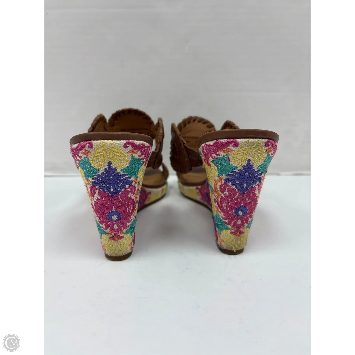 Sandals Heels Block By Jack Rogers In Brown, Size: 8.5