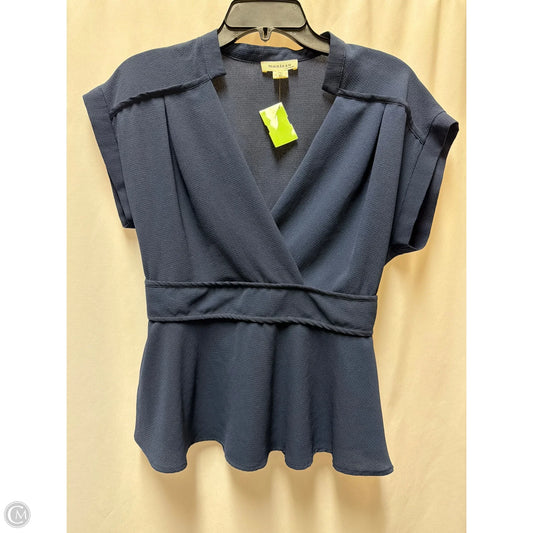 Top Short Sleeve By Monteau In Navy, Size: Xl