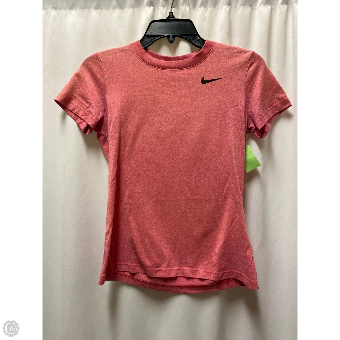Athletic Top Short Sleeve By Nike In Peach, Size: Xs
