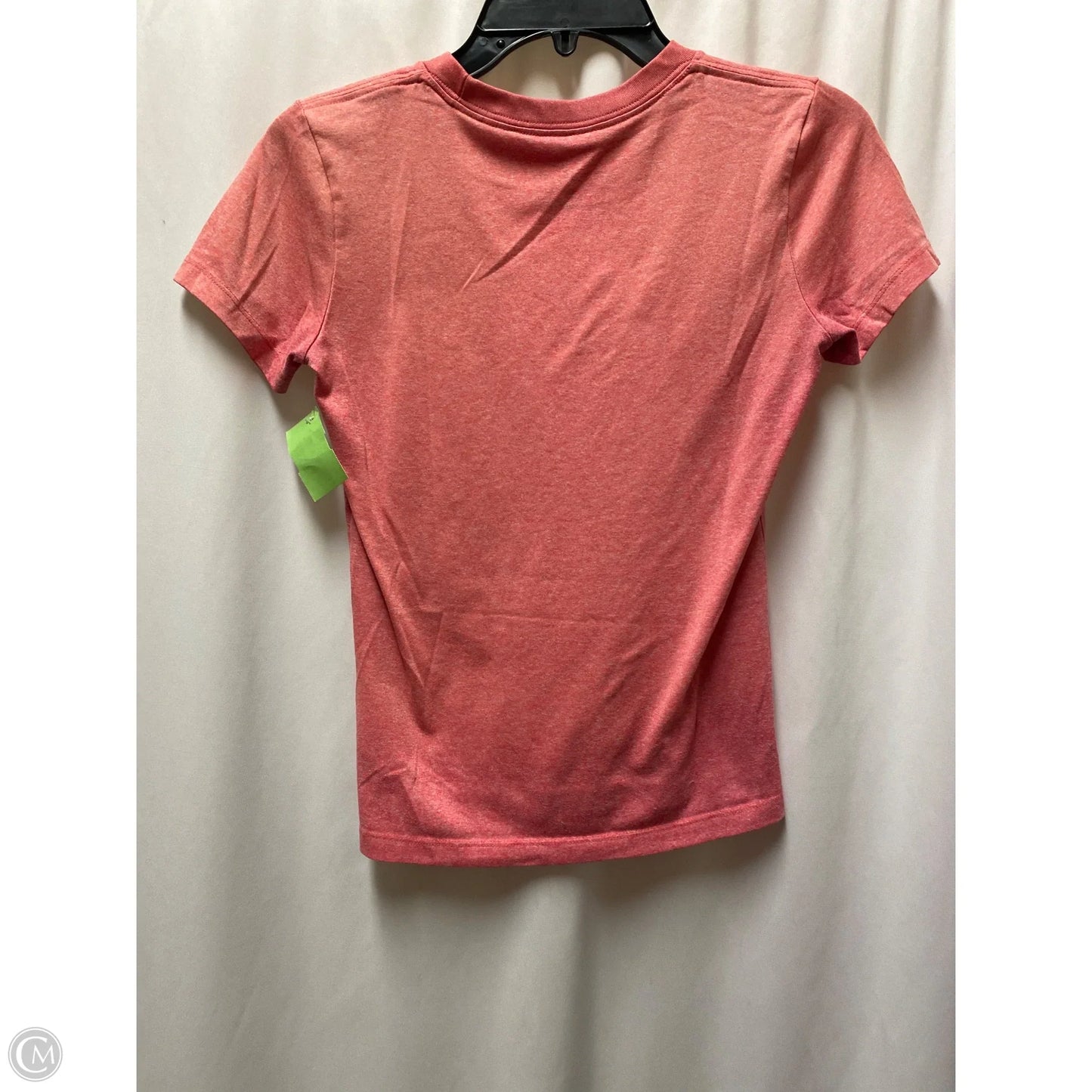 Athletic Top Short Sleeve By Nike In Peach, Size: Xs