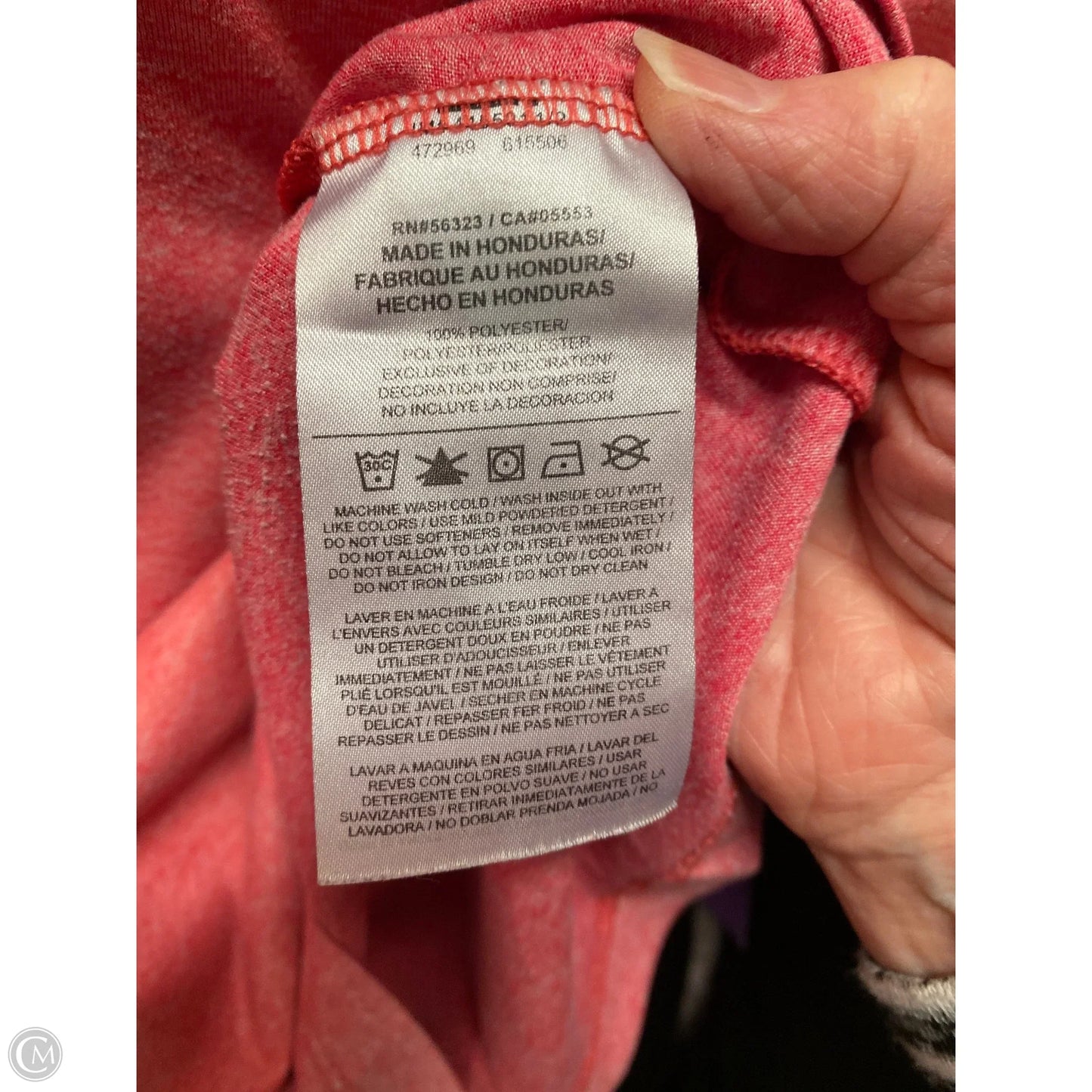 Athletic Top Short Sleeve By Nike In Peach, Size: Xs