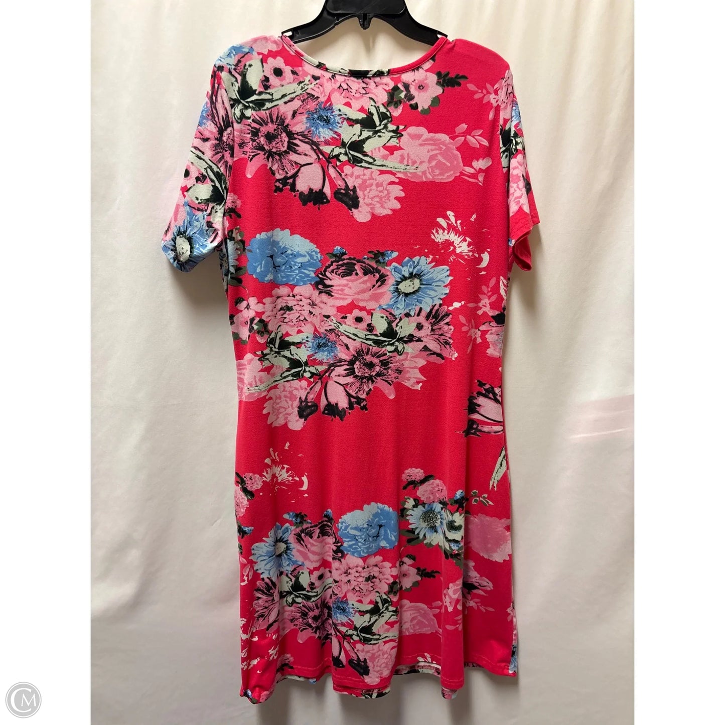 Dress Casual Midi By Clothes Mentor In Pink, Size: 1x