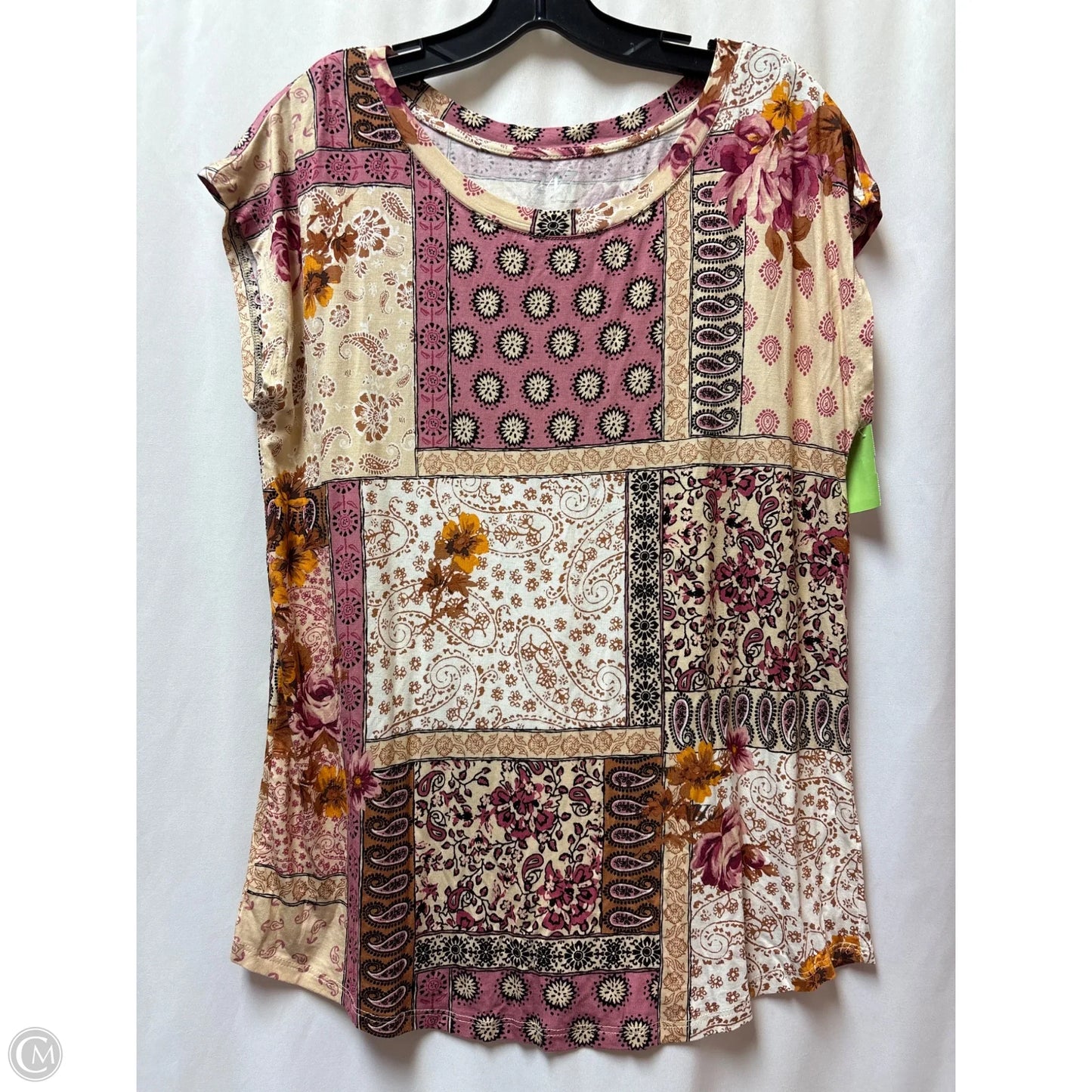 Top Short Sleeve By Maurices In Pink, Size: M