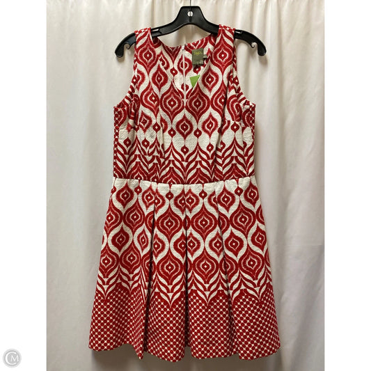Dress Casual Midi By Taylor In Red, Size: M