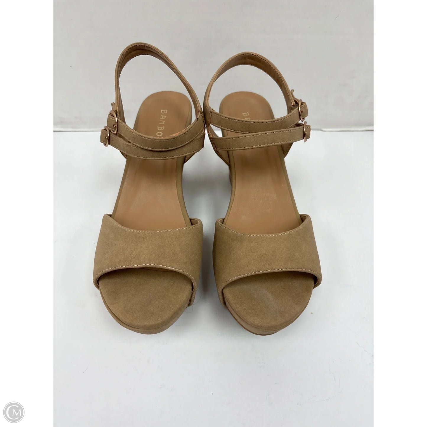 Shoes Heels Block By Bamboo In Tan, Size: 7.5