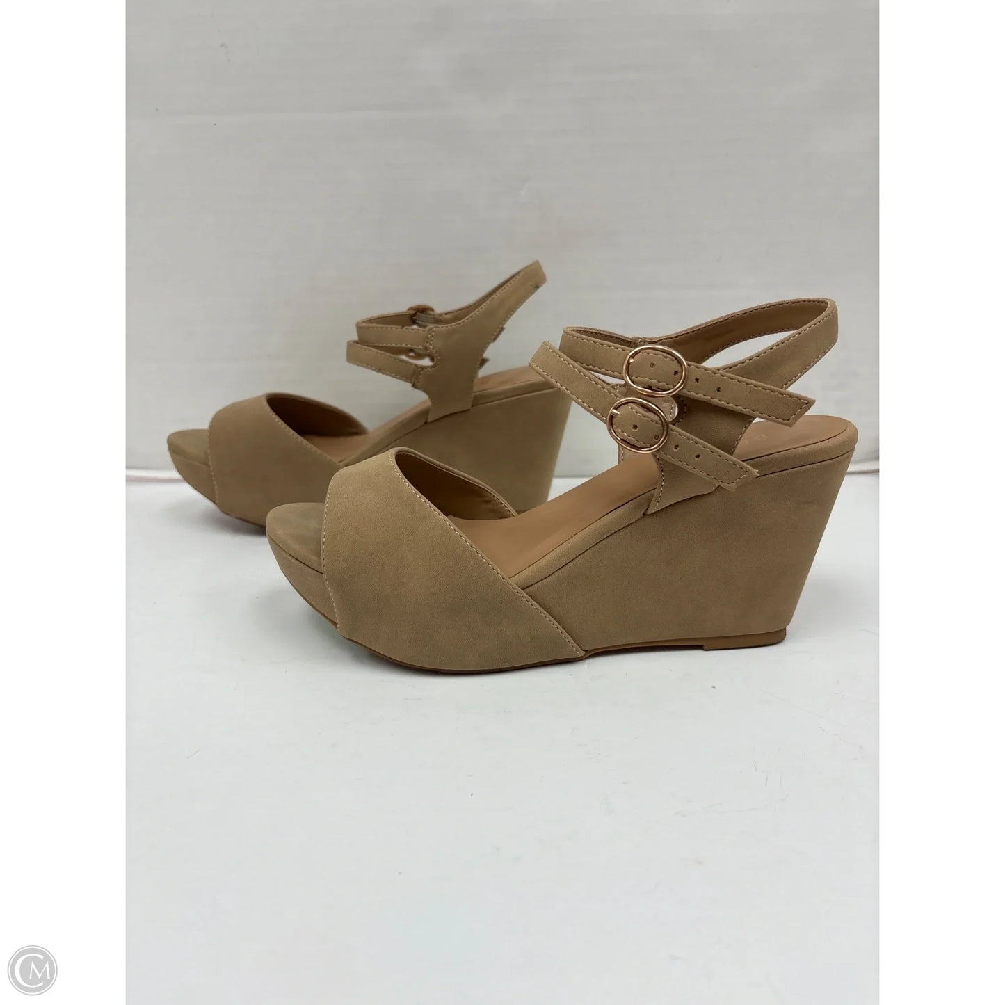Shoes Heels Block By Bamboo In Tan, Size: 7.5