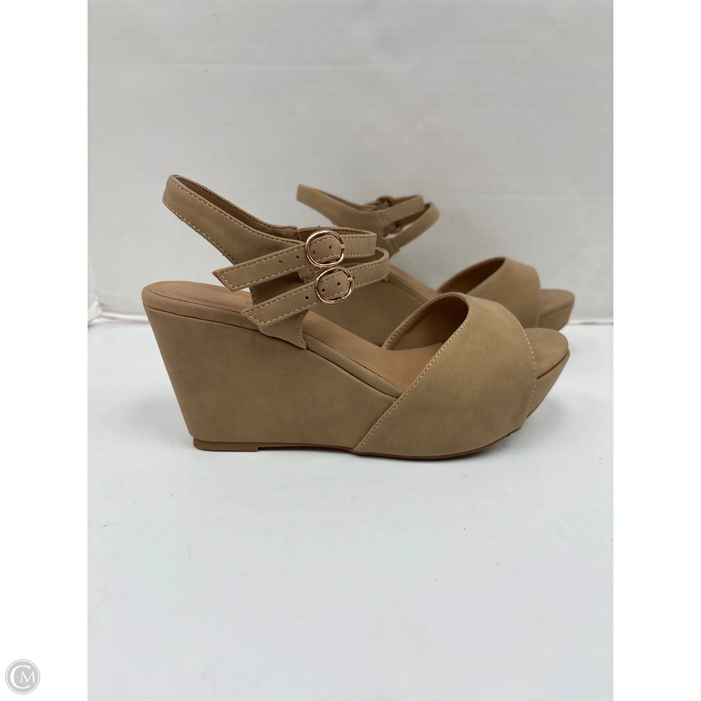 Shoes Heels Block By Bamboo In Tan, Size: 7.5
