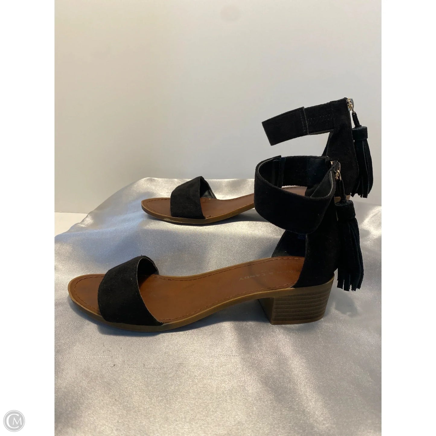 Sandals Heels Block By Rock And Candy In Black, Size: 7.5