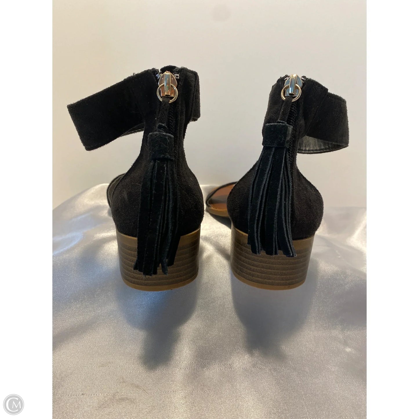 Sandals Heels Block By Rock And Candy In Black, Size: 7.5