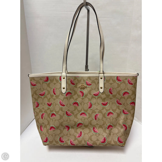Handbag Designer By Coach, Size: Large