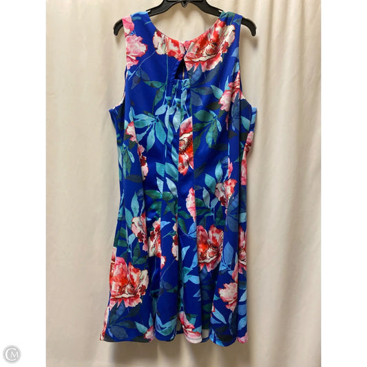 Dress Casual Midi By Cb Studio In Blue, Size: 2x