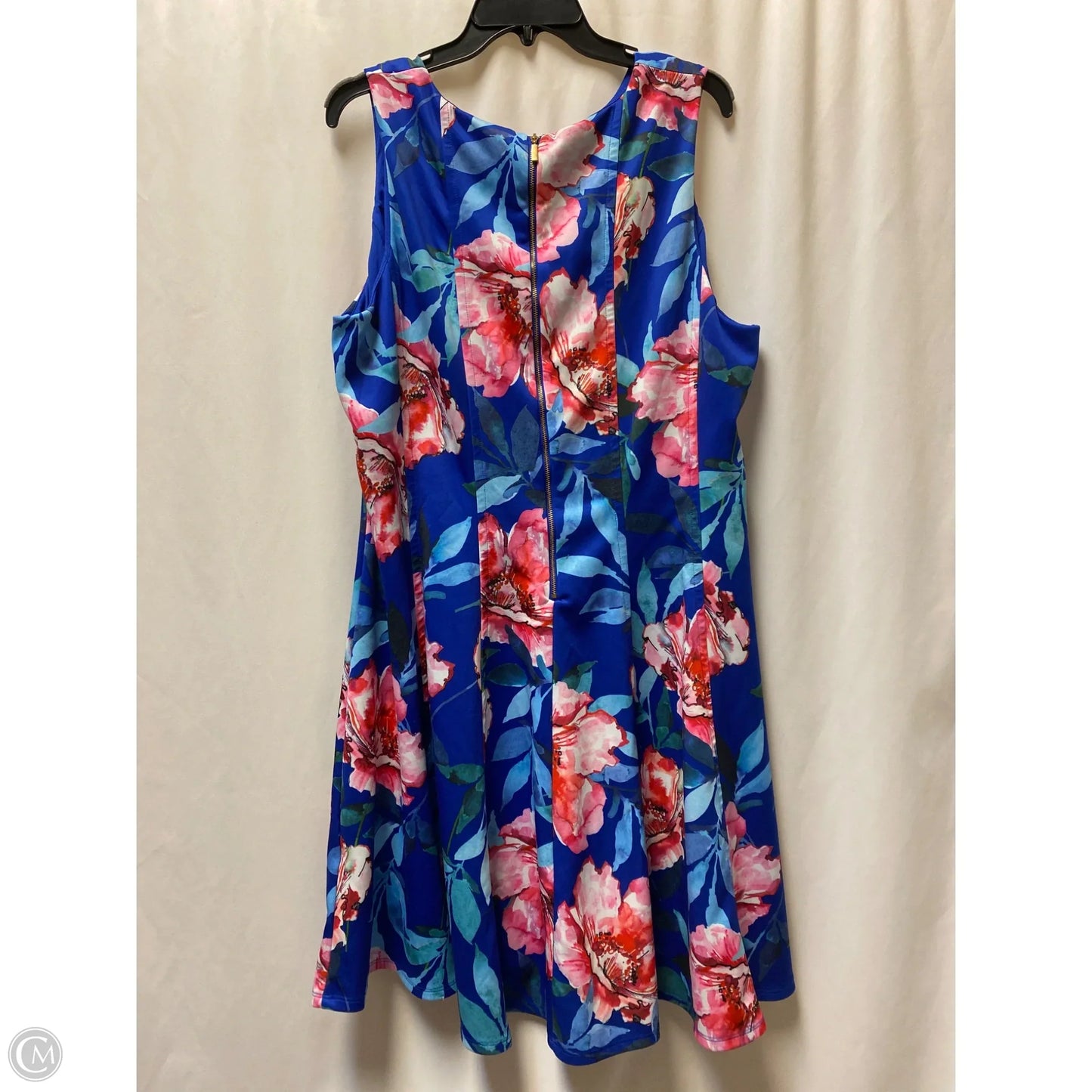 Dress Casual Midi By Cb Studio In Blue, Size: 2x