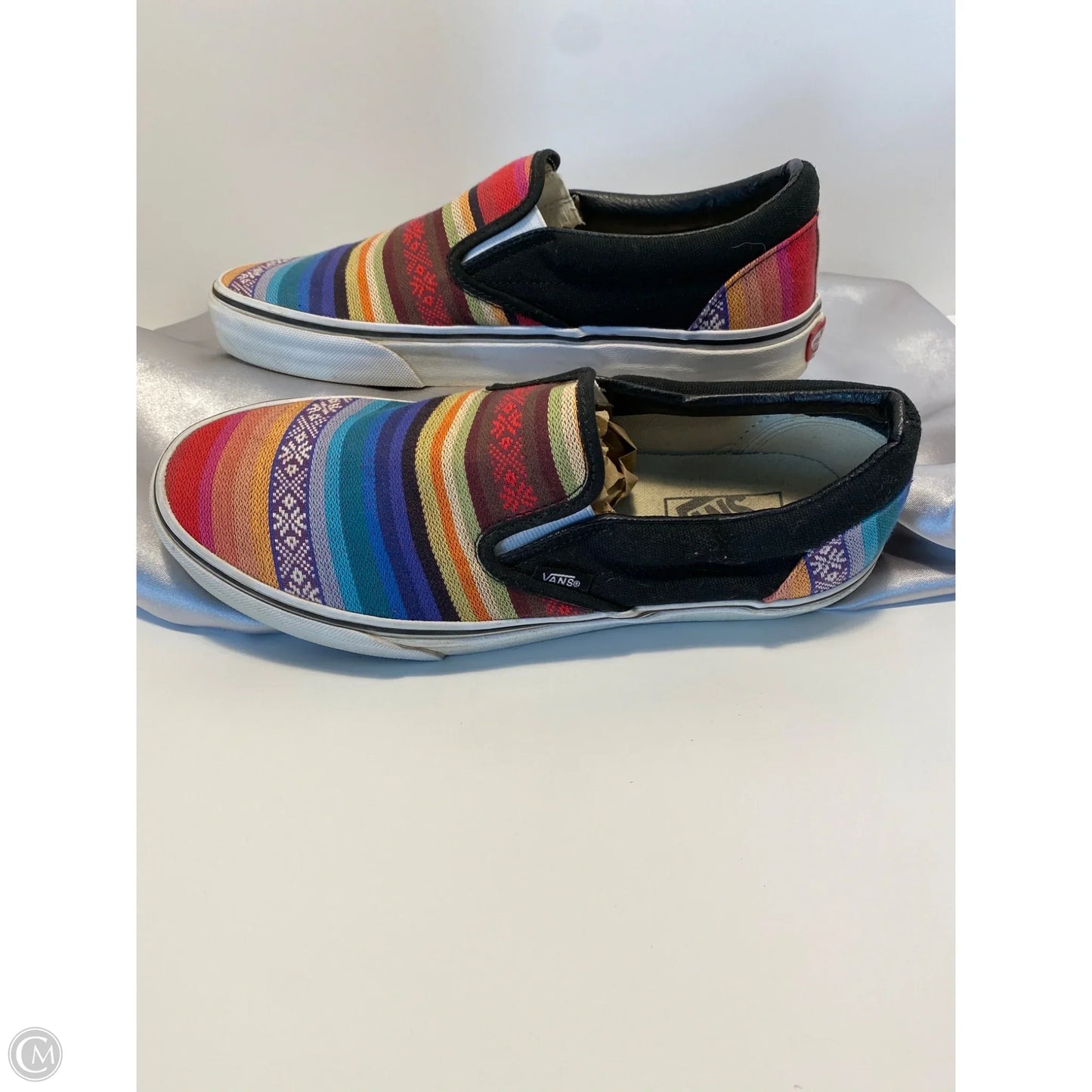 Shoes Sneakers By Vans In Multi-colored, Size: 10