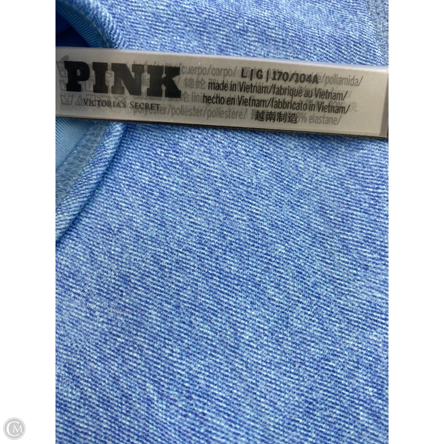 Swimsuit 2pc By Pink In Blue, Size: L