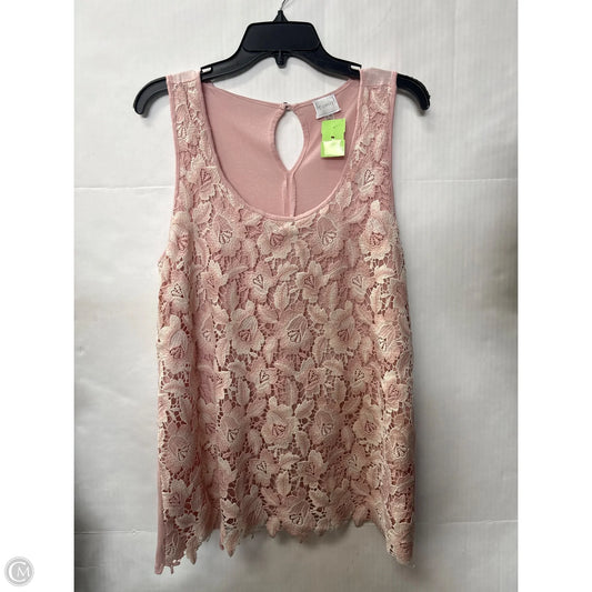Tank Top By Cupio In Pink, Size: Xl