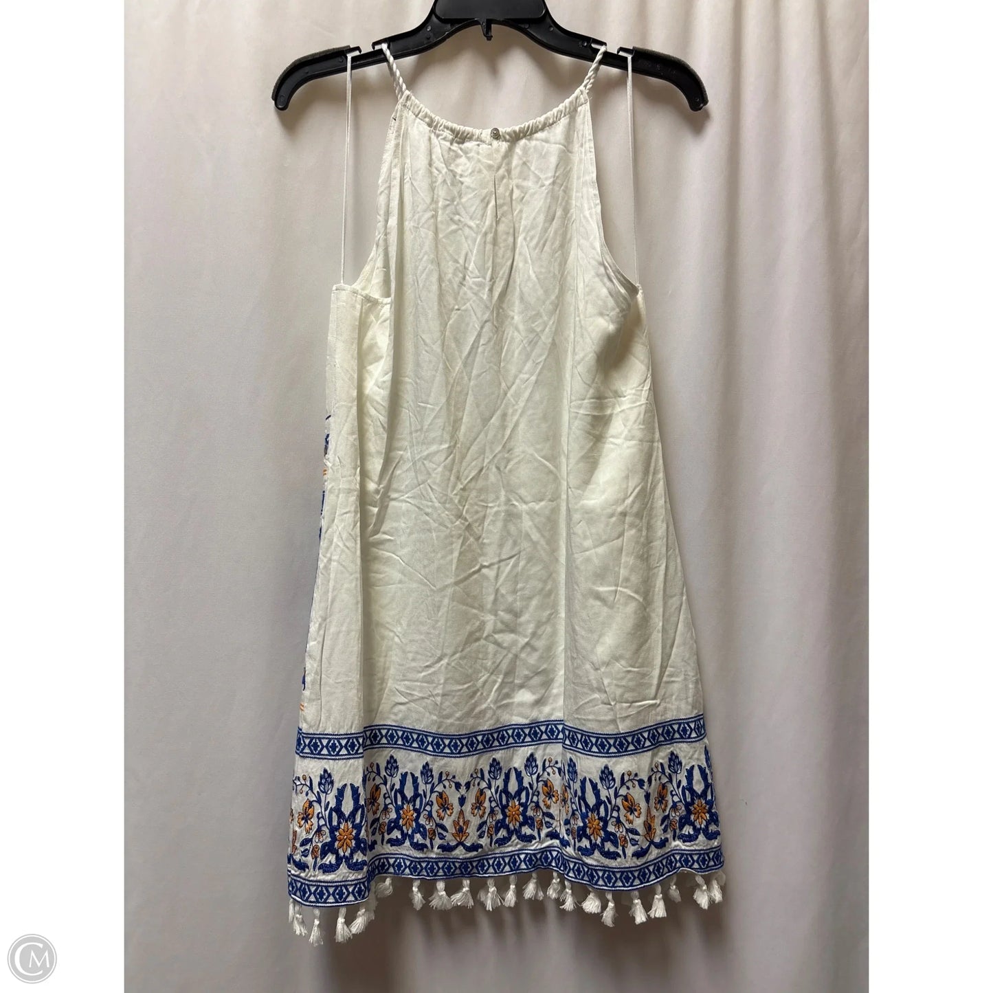 Dress Casual Midi By Skies Are Blue In White, Size: L