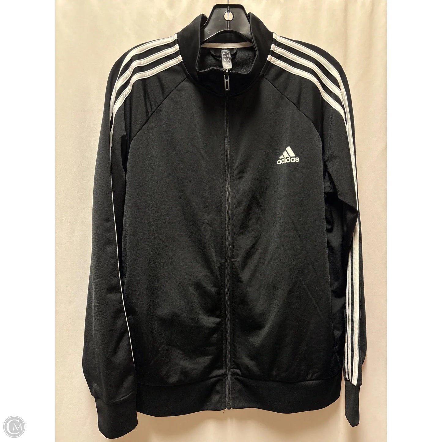 Athletic Jacket By Adidas In Black, Size: Xl