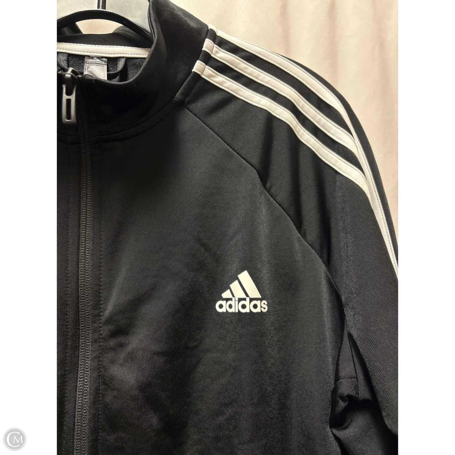 Athletic Jacket By Adidas In Black, Size: Xl