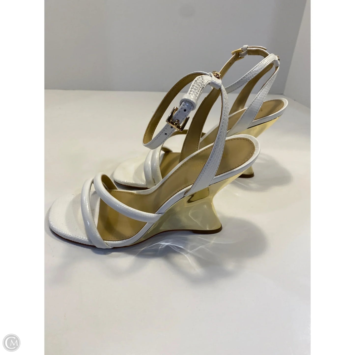 Shoes Heels Wedge By Michael By Michael Kors In White, Size: 7.5