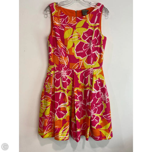 Dress Casual Midi By Taylor In Pink, Size: M
